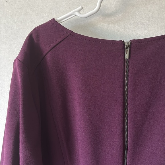DKNY Elegant Purple Long Sleeve Dress - Picture 9 of 11